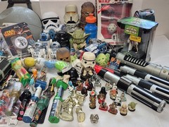 Star Wars Mixed Lot of Toys action figures, PEZ Funko Lightsabers McDonald’s