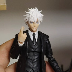 for 6″ Romankey Vtoys Figure Body1/12 Jujutsu Kaisen Gojo Satoru Head Carving