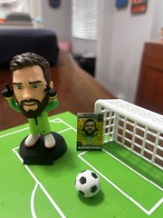 ZURU Ballers (Rare) Alisson Becker Soccer Figurine with Goal and Ball