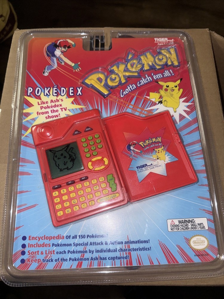 Pokemon Pokedex 1999 Tiger Electronics Original Vintage & Sealed Nintendo/Hasbro