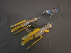 STAR WARS PODRACERS ANAKIN SKYWALKER AND SEBULBA EPISODE I 1998 HASBRO 3.75″