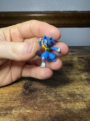 NINTENDO 2006 POKEMON 1” PLASTIC RL R/L.W LUCARIO MINI FIGURE