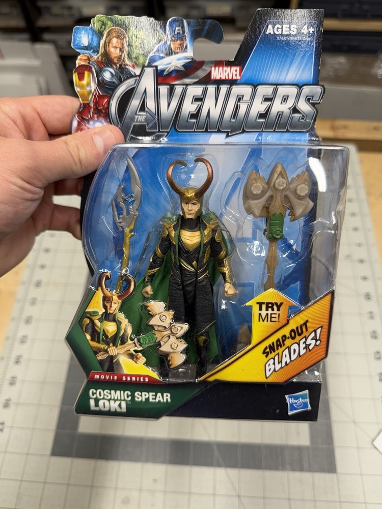 Marvel Avengers Cosmic Spear Loki #12 Hasbro 2011 Movie Series Action Figure MOC