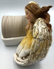 Stone Table Angel with 150 Different Biblical Verses ( 5.2 Inches high )