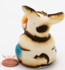 Winnie the Pooh Eeyore Donkey Russian Gzhel porcelain figurine souvenir handmade
