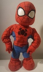 Hasbro Marvel Itsy Bitsy Spider-Man 2006 15″ Singing Plush Toy Works