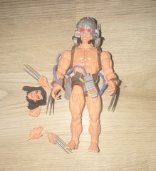 Weapon X X-Men Wolverine Action Figure Flesh w/ Alternate Head & Extra Hands