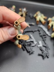 Chap Mei Army Men Lot Of 8 Plus Guns Backpacks