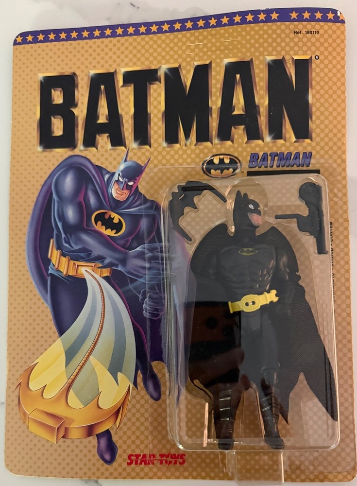 1989 SPANISH BATMAN STAR TOYS CARDED 5”T FIGURE SEALED..