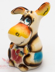 Winnie the Pooh Eeyore Donkey Russian Gzhel porcelain figurine souvenir handmade