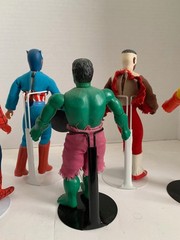 VINTAGE MEGO Avengers LOT Spiderman, Hulk, Iron Man, Falcon, Cap America, Thor