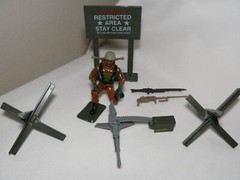 VINTAGE HASBRO G.I. JOE MG DEFENSE FEAT. ROCK ‘N ROLL, ROADBLOCK AND FIREFLY