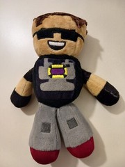 Tube Heroes Sky Does Minecraft Plush Doll Figure YouTube Minecraft Gamer 8″ EUC