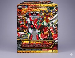 Authentic SAMG Metal Cardbot S BLASTRAIN & FLAMENOVA Transforming Robot Car Set