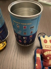 Kidrobot Andy Warhol Tomato Soup Can Series Vinyl Banana & Plush Robot With Can!