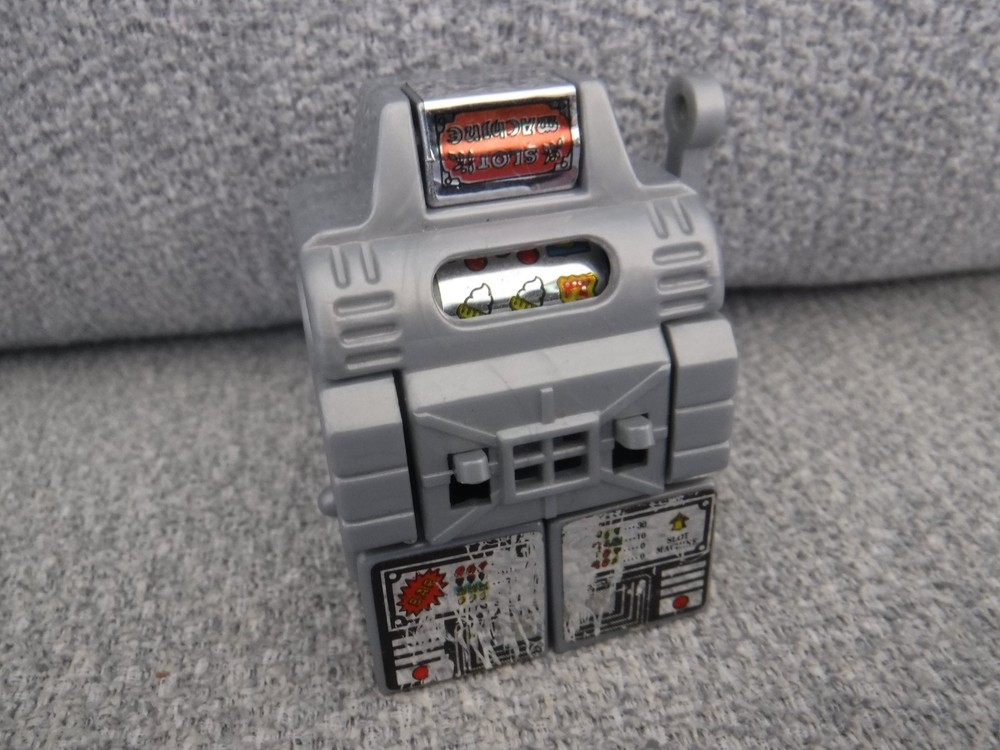 Convertors Gamebots JACKPOT ROBOT Transforming SLOT MACHINE *works* Select 1984
