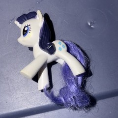 My Little Pony Rarity White Pony Purple Hair 2.5” Action Figure PVC Toy