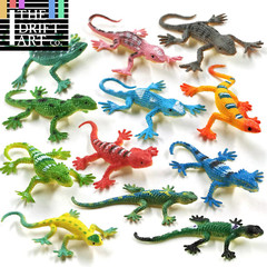 12pcs Simulation mini Lizard Reptile Animal Miniature Art Toy Figure Doll
