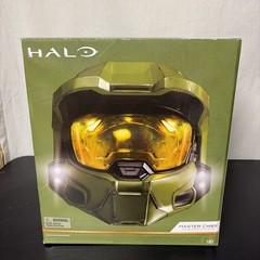 Jazwares HLW0173 Halo Master Chief Deluxe Helmet W/Lights & Stand Cosplay NEW 🔥