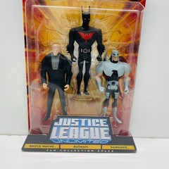 Bruce Wayne Batman Beyond Warhawk Justice League Unlimited 3 pk 4″ NIP