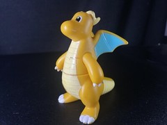 Vintage Dragonite Pokemon Posable Soft Vinyl Figure 2006 Nintendo Bandai