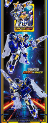 Metal Cardbot S BLUECOP TRINITY Transform Police Car Figure Toy 2024 New Blue