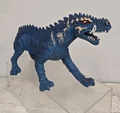 Vintage 1984 Imperial Knights & Daggers 10″ Blue Sabertooth Komodo Dragon