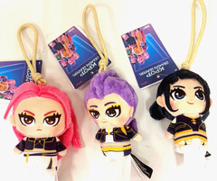 Kpop Demon Hunters lot of 4-inch Clip-On Plush – Rumi, Mira, and Zoey NWT K-Pop