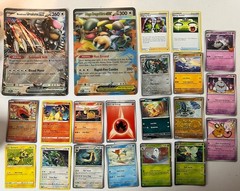 Lot of Pokemon Cards, Figures, Jibbitz, Belt, Pokeball, Stickers
