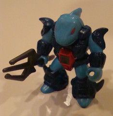 Takara Hasbro Battle Beasts ~Sawtooth Shark~ #20 W/WEAPON & WORKING RUBSIGN..