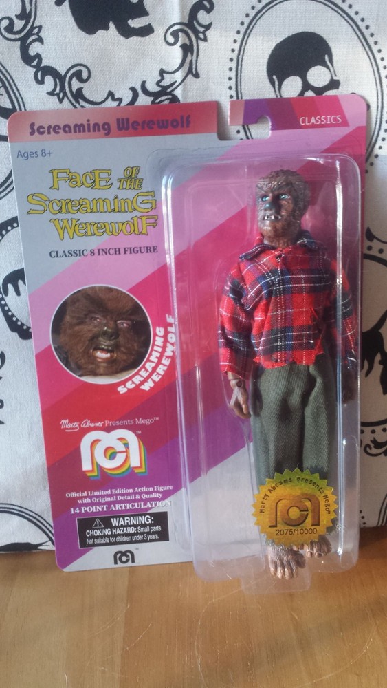 MEGO Face of The Screaming Werewolf Lon Chaney Jr. 8″ Action Figure
