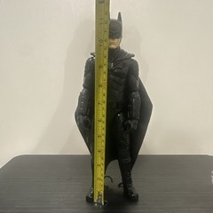 Batman Black Action Figure w/ Cloth Cape 11in Plastic & Fabric Materials