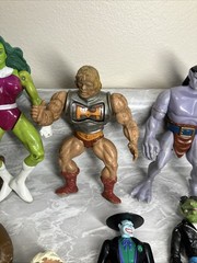 Huge Mixed Lot of Over 200 Random Toys & Figures HE MAN Anime review photos USED