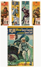 G.I. Joe Action Soldier, Sailor, Pilot, Marine & Space Capsule Lot of 5 1964-66