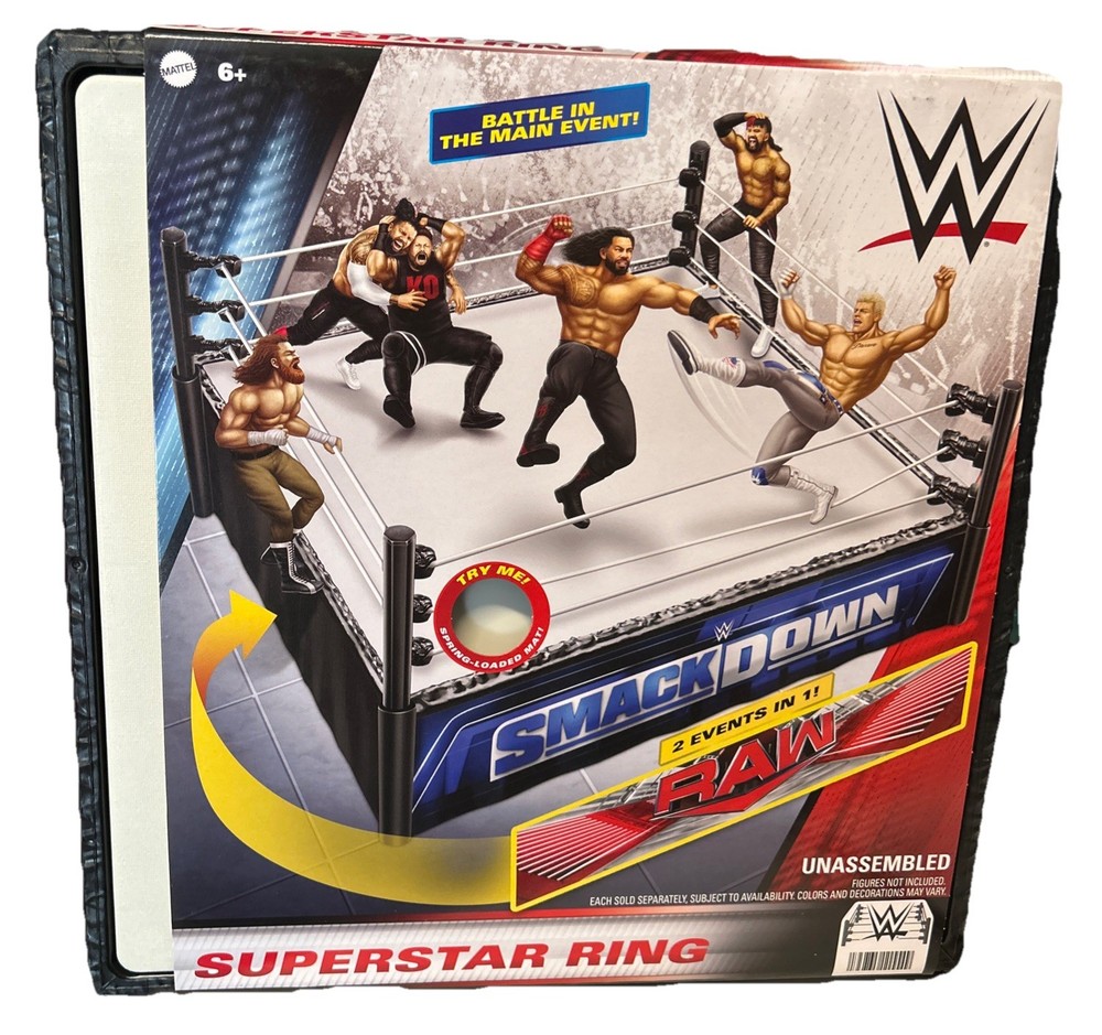 Brand New WWE Superstar Ring Raw And Smackdown Apron And Spring Loaded Mat