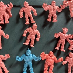 Mattel M.U.S.C.L.E Muscle Men Figures Vintage 1980s Figure Lot of 17 Rare Blue!