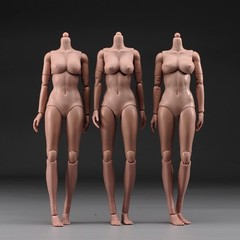 USA TQ0525 1/6 Female Soldier Suntan Skin Middle Breast Action Figure Body Model