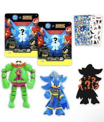 x DC Comics Mini Figure Set – Bundle with 2 Blind Bags with Mini Sonic Superhero