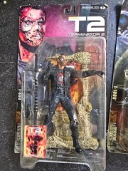 Vintage McFarlane T2 Terminator 2 Judgment Day T-800 and T-1000 Action Figure ne