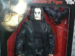 THE CROW REEL TOYS 2002 BRANDON LEE 12 INCH FIGURE WITH SOUND OPENED complete