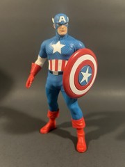 MARVEL MEZCO EXCLUSIVE ONE:12 CAPTAIN AMERICA SILVER AGE 6″ FIGURE OPENED RARE