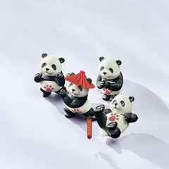 Japanese Gashapon Super Panda Kung Fu Figure Model Chinese Style