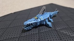 RARE Dinotrux Diecast Aquadon Shark Blue Metal Vehicle Dinosaur Die-Cast Aquatic