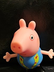 Georgie Pig, Peppa Pig Blue Shirt With Design- 2.25 In
