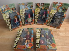 NIB Futurama Series 1-3 Complete Figure Set W/ Robot Devil Toynami 2008