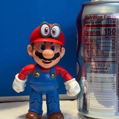 Jakks Super Mario Odyssey Cappy Action Figure Unisex 4″ Plastic Red Blue