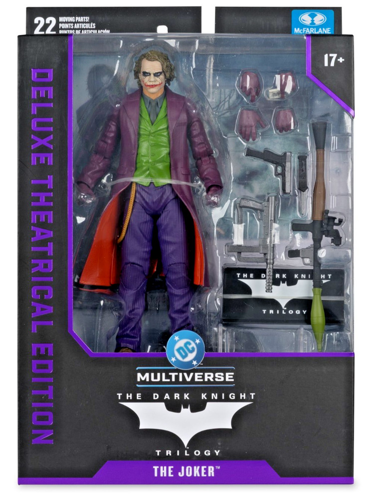 McFarlane DC Multiverse Heath Joker Dark Knight 7″ Action Figure Theatrical NEW!