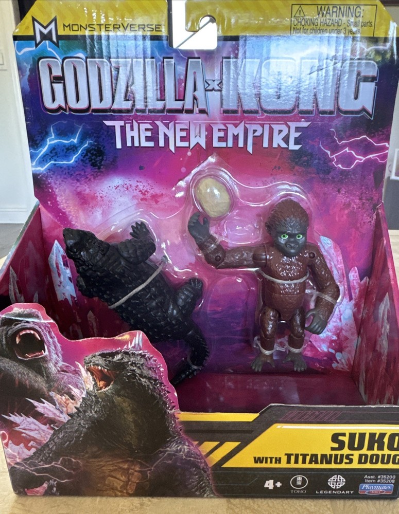 MonsterVerse GODZILLA x KONG New Empire (2024) SUKO w/TITANUS DOUG 3″Figures NWT