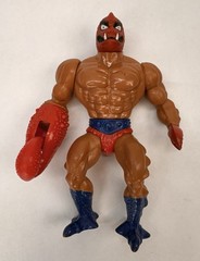 Vintage 1984 MOTU Clawful Action Figure w/ Weapon, Card Back, Mini-Comic, He-Man