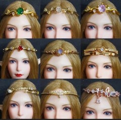 1/6 Metal Tiara Crown Crystal Phicen Queen Princess Fashion BJD Doll Jewelry